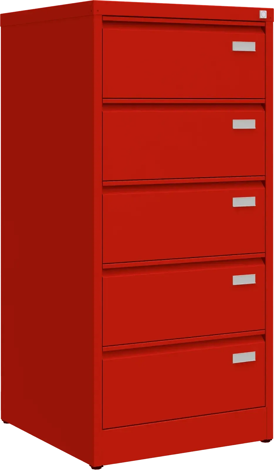 Metalinė dokumentų spinta Archive, 1292x608x633 mm, B5 formatui – raudona / raudona