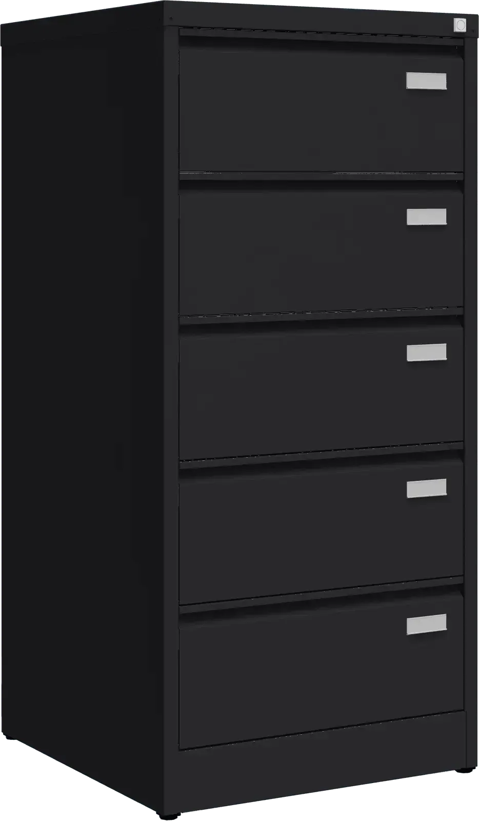 Metalinė dokumentų spinta Archive, 1292x608x633 mm, B5 formatui – juoda / juoda