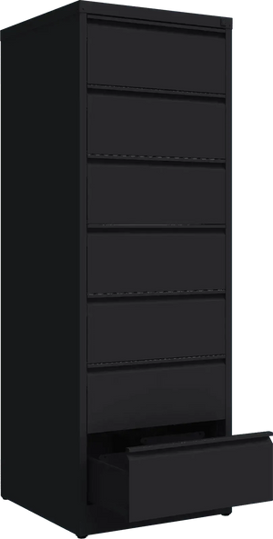 Metalinė dokumentų spinta Archive, 1748x608x633 mm, B5 formatui – juoda / juoda