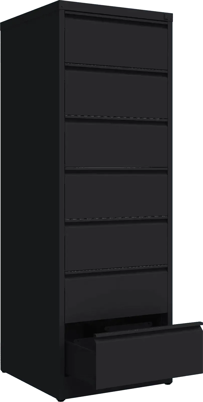 Metalinė dokumentų spinta Archive, 1748x608x633 mm, B5 formatui – juoda / juoda