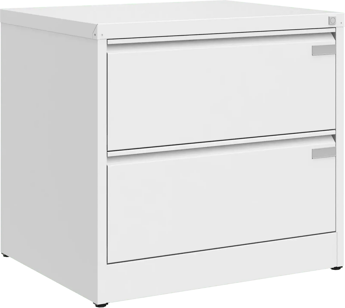Metalinė dokumentų spinta Archive, 721x775x633 mm, A4 formatui – balta / balta