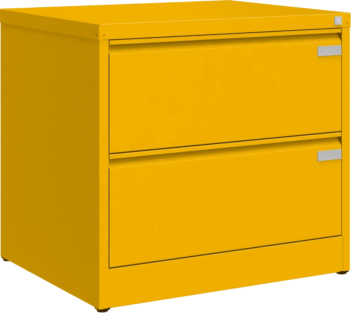 Metalinė dokumentų spinta Archive, 721x775x633 mm, A4 formatui – geltona / geltona