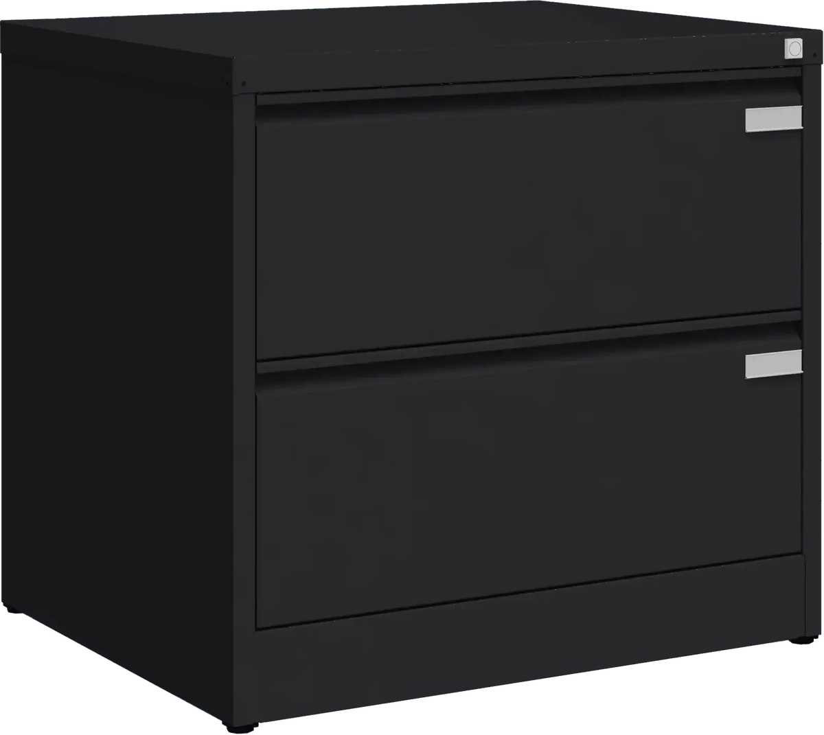 Metalinė dokumentų spinta Archive, 721x775x633 mm, A4 formatui – juoda / juoda