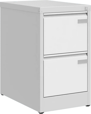 Metalinė kartotekos spinta Archive, 722x415x633 mm, A4 formatui – šviesiai pilka / balta