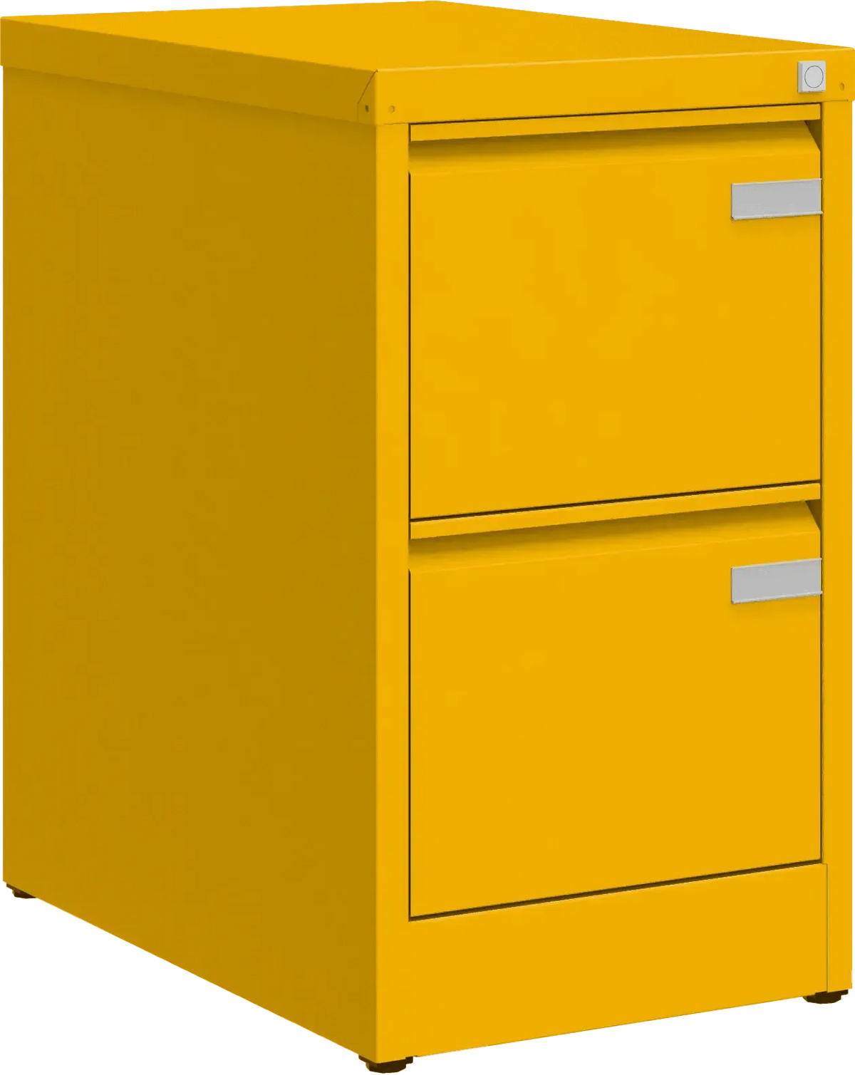 Metalinė kartotekos spinta Archive, 722x415x633 mm, A4 formatui – geltona / geltona