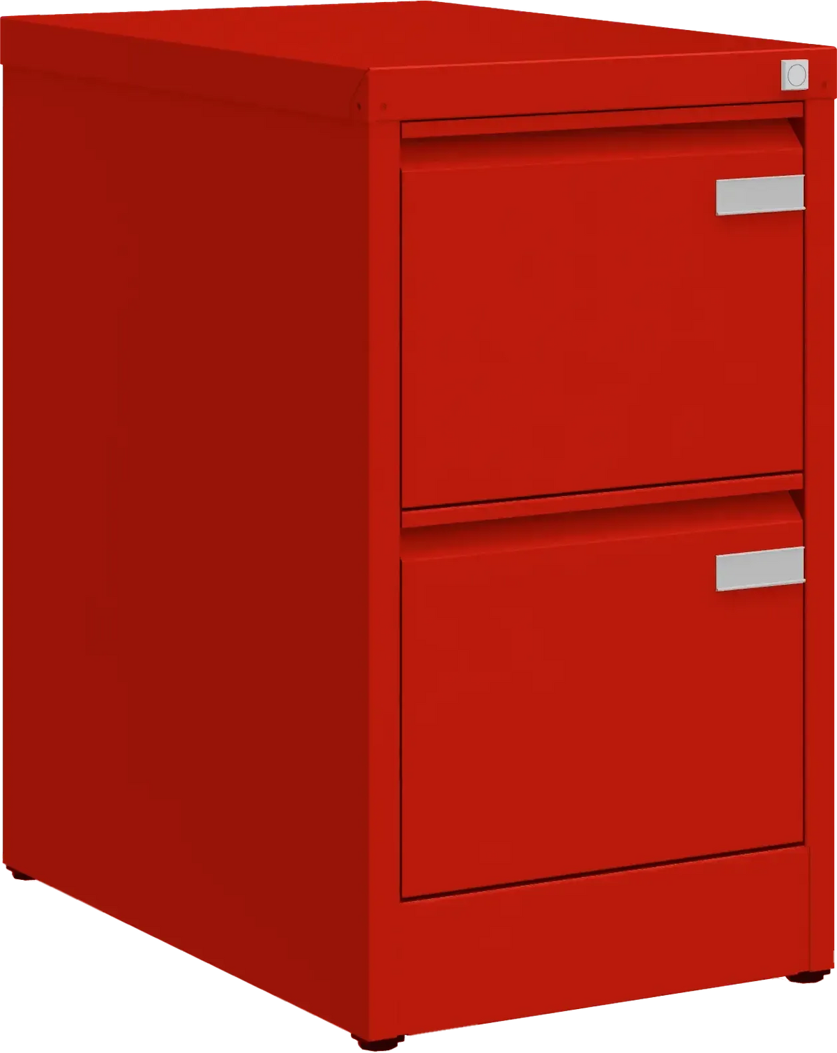 Metalinė kartotekos spinta Archive, 722x415x633 mm, A4 formatui – raudona / raudona