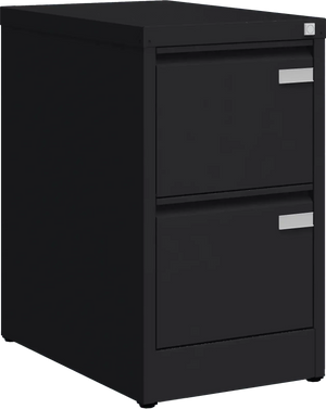 Metalinė kartotekos spinta Archive, 722x415x633 mm, A4 formatui – juoda / juoda