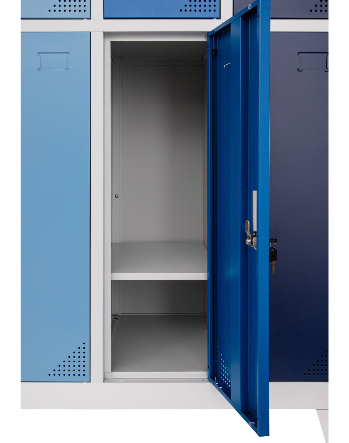 Metalinė persirengimo spinta Oxford Blue, 10 skyrelių