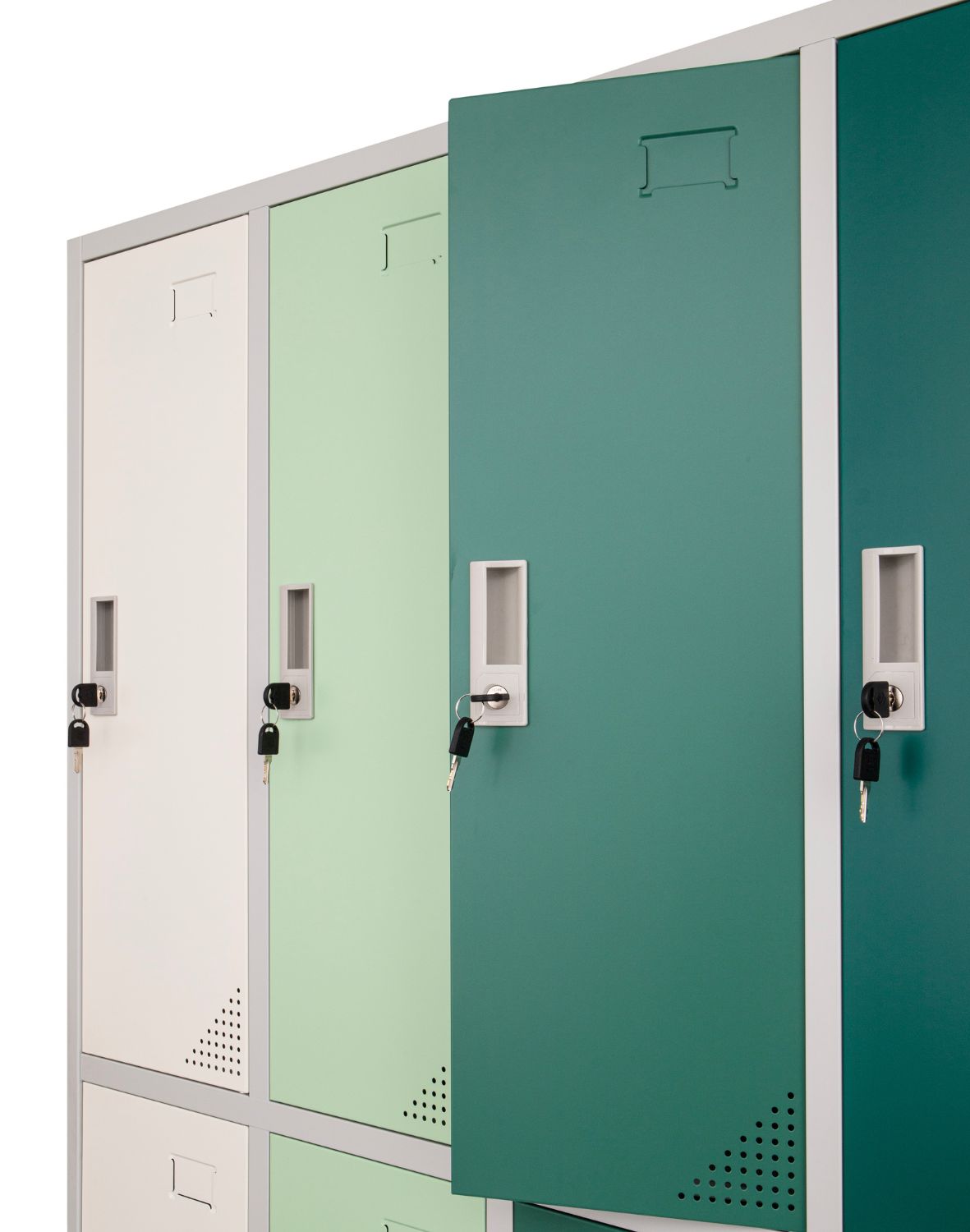 Metalinė persirengimo spinta Oxford Green, 10 skyrių