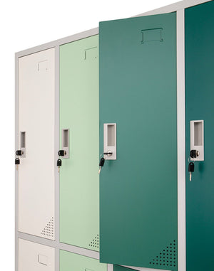 Metalinė persirengimo spinta Oxford Green, 10 skyrių
