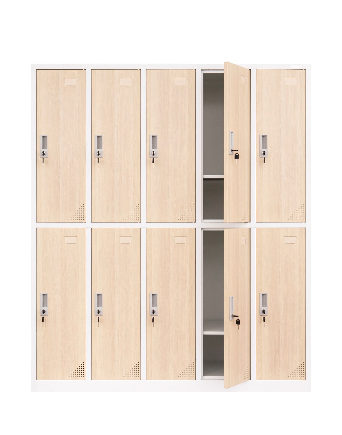 Metalinė persirengimo spinta Oxford Wood, 10 skyrelių