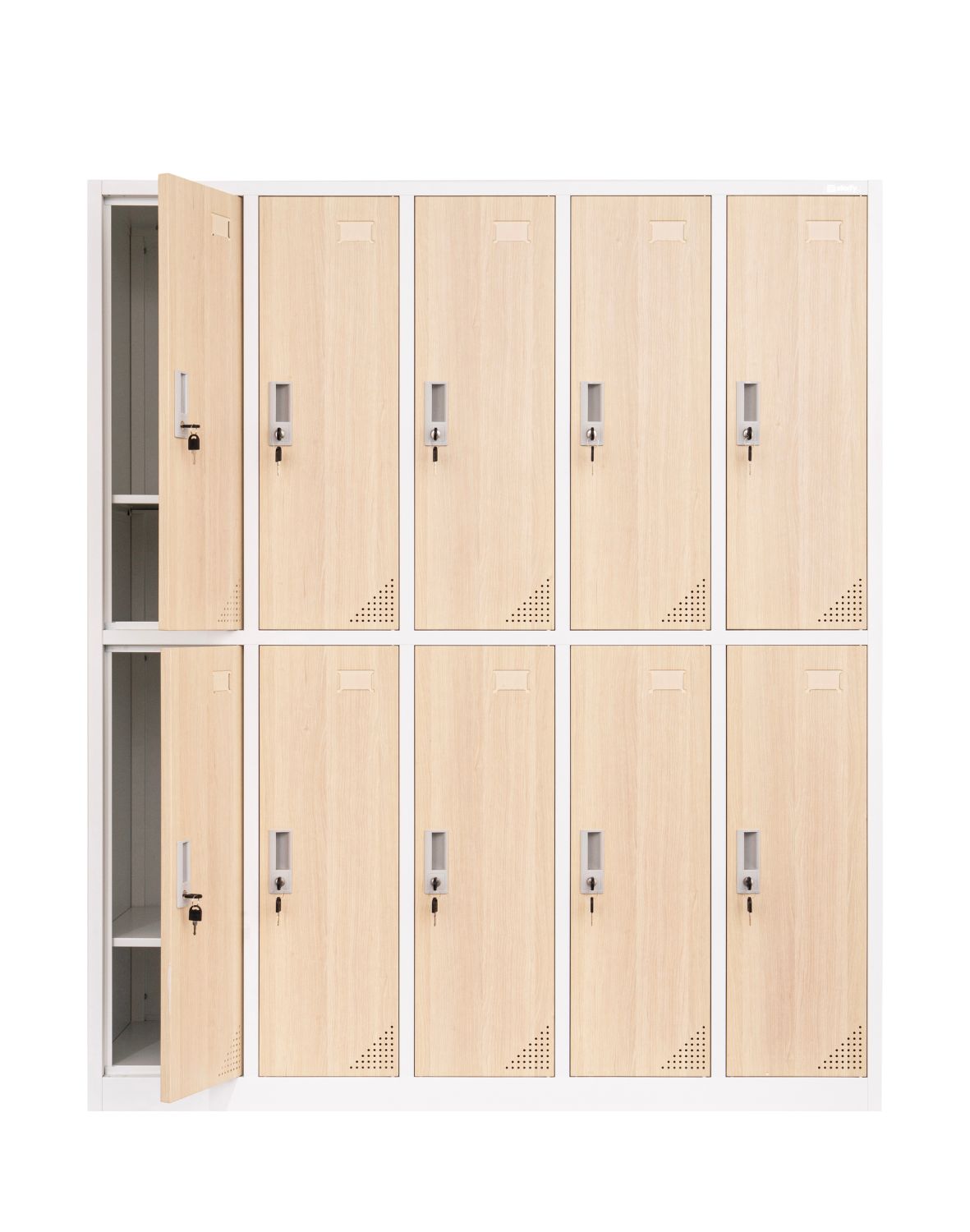 Metalinė persirengimo spinta Oxford Wood, 10 skyrelių