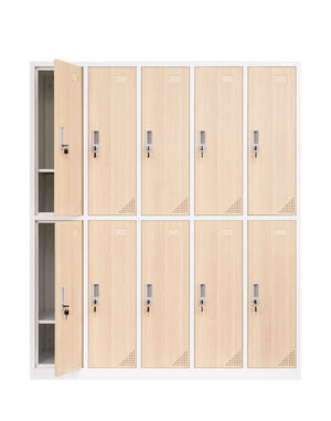 Metalinė persirengimo spinta Oxford Wood, 10 skyrelių