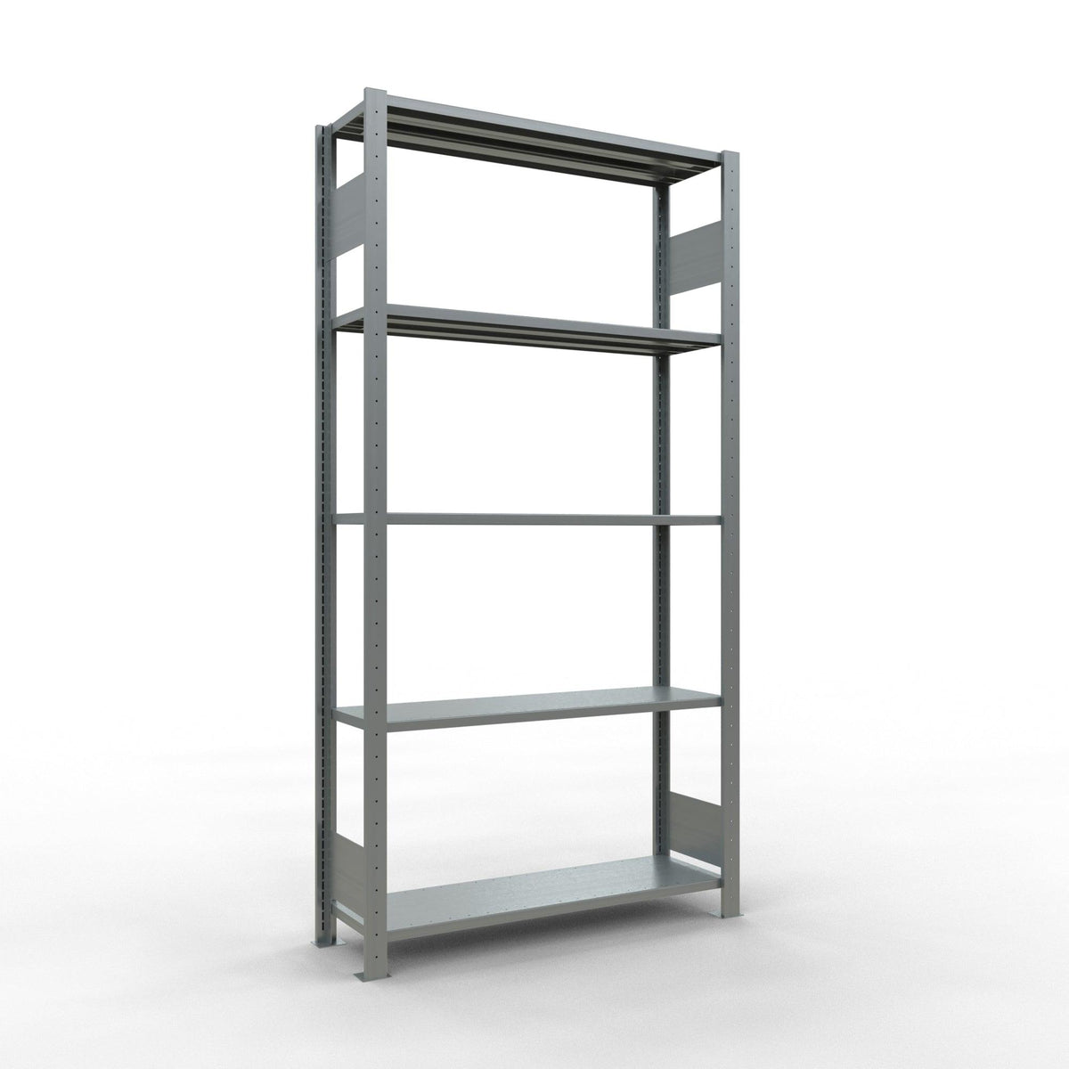 Metalinė lentyna Schulte Multiplus 2000 mm x1000 mm, dvipusė, plug in – 300 / 85 / cinkuota