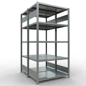 Metalinis stelažas Schulte Multiplus 2000 mm x1000 mm dvipusis įstatomas x2