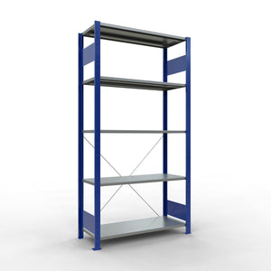 Metalinė lentyna Schulte Multiplus 2000 mm x1000 mm plug in – 400 / 85 / mėlynas/pilkas
