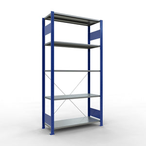 Metalinė lentyna Schulte Multiplus 2000 mm x1000 mm plug in – 400 / 150 / mėlynas/pilkas