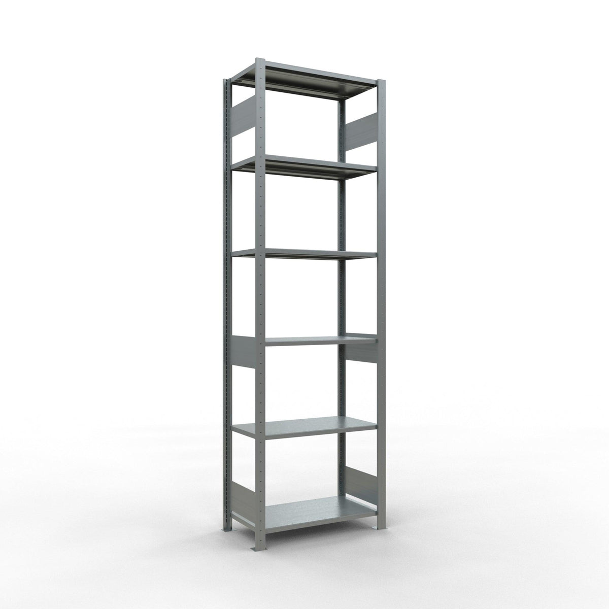 Metalinis stelažas Schulte Multiplus 2500 mm x750 mm dvipusis, įstatomas