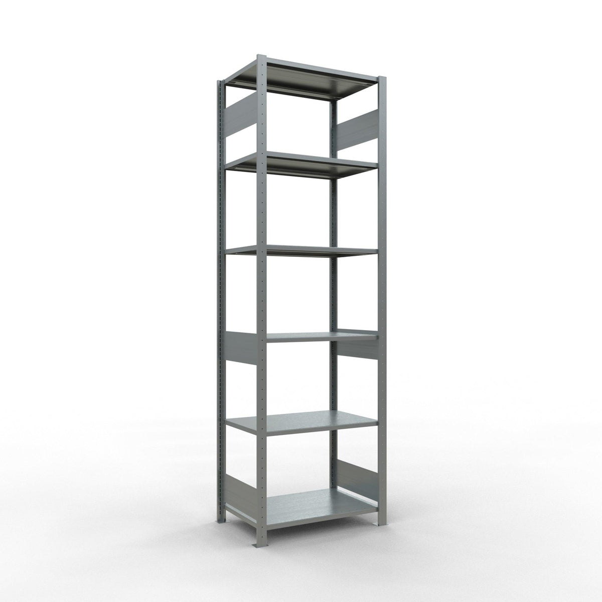 Metalinis stelažas Schulte Multiplus 2500 mm x750 mm dvipusis, įstatomas
