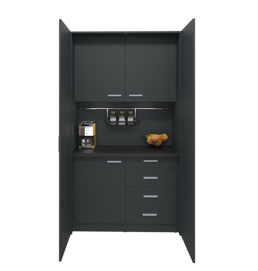 Mini biuro virtuvėlė Ergostock Graphite Black