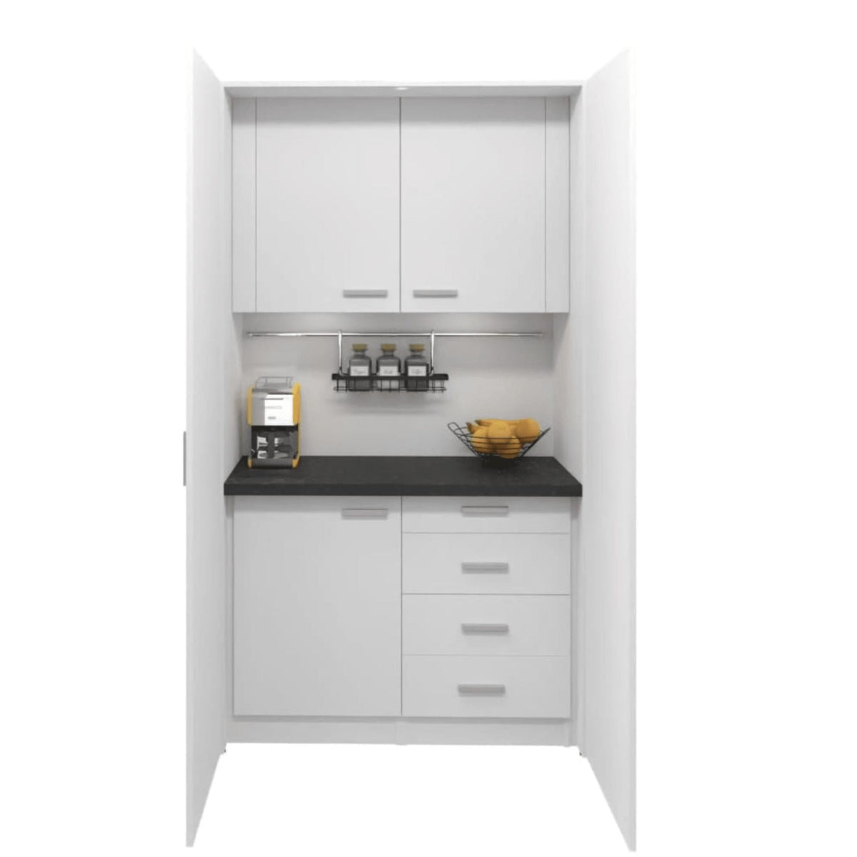 Mini biuro virtuvėlė Ergostock White