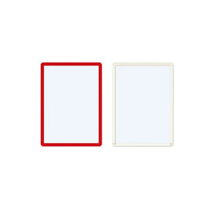 Lipnūs ženklinimo laikikliai Frames4Docs A4, 10 vnt., raudoni