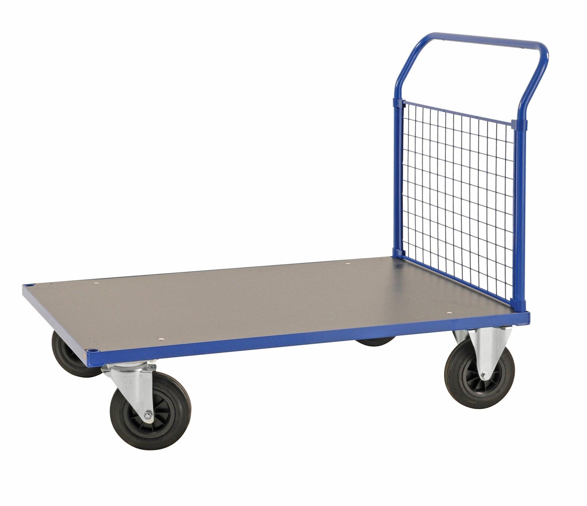 Platforminis vežimėlis su tinkliniu bortu KONGAMEK 2322B 1083 x 700mm 500 kg su stabdžiais
