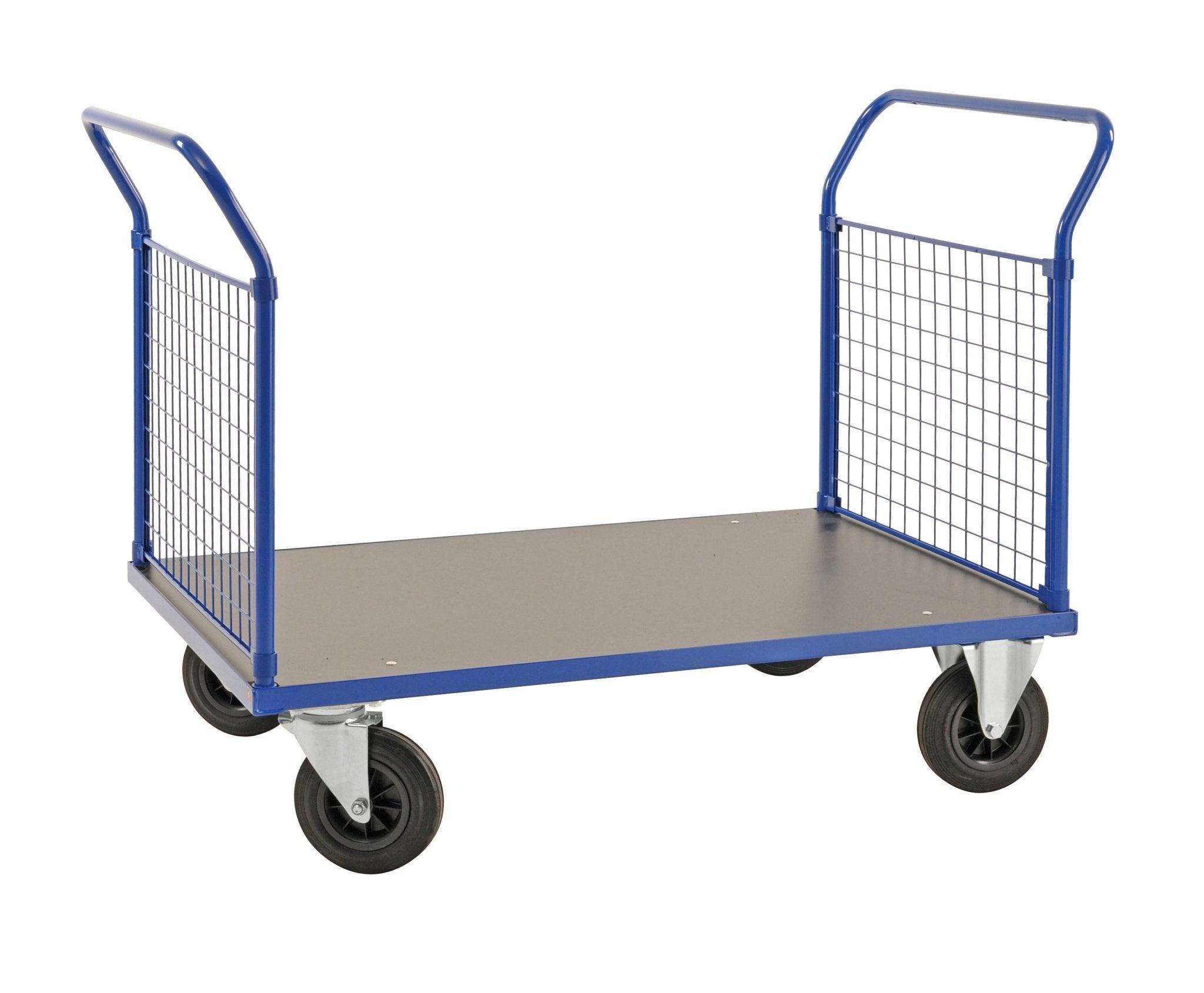 Platforminis vežimėlis su tinkliniu bortu KONGAMEK 2333 1366 x 800mm 500 kg