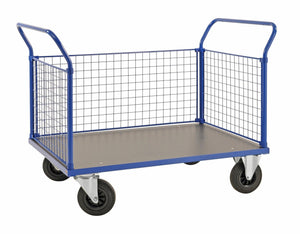 Platforminis vežimėlis su tinkliniais bortais KONGAMEK 2342 1166 x 700mm 500 kg