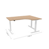 Reguliuojamo aukščio stalas Prestige Line L 160 cm x 120 cm FD