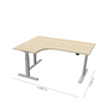 Reguliuojamo aukščio stalas Prestige Line L 160 cm x 120 cm FD