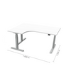Reguliuojamo aukščio stalas Prestige Line L 160 cm x 120 cm FD