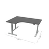 Reguliuojamo aukščio stalas Prestige Line L 160 cm x 120 cm FD