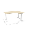 Reguliuojamo aukščio stalas Prestige Line L 160 cm x 120 cm FD