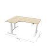 Reguliuojamo aukščio stalas Prestige Line L 160 cm x 120 cm FD