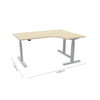 Reguliuojamo aukščio stalas Prestige Line L 160 cm x 120 cm FD
