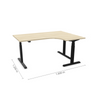 Reguliuojamo aukščio stalas Prestige Line L 160 cm x 120 cm FD