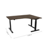 Reguliuojamo aukščio stalas Prestige Line L 160 cm x 120 cm FD