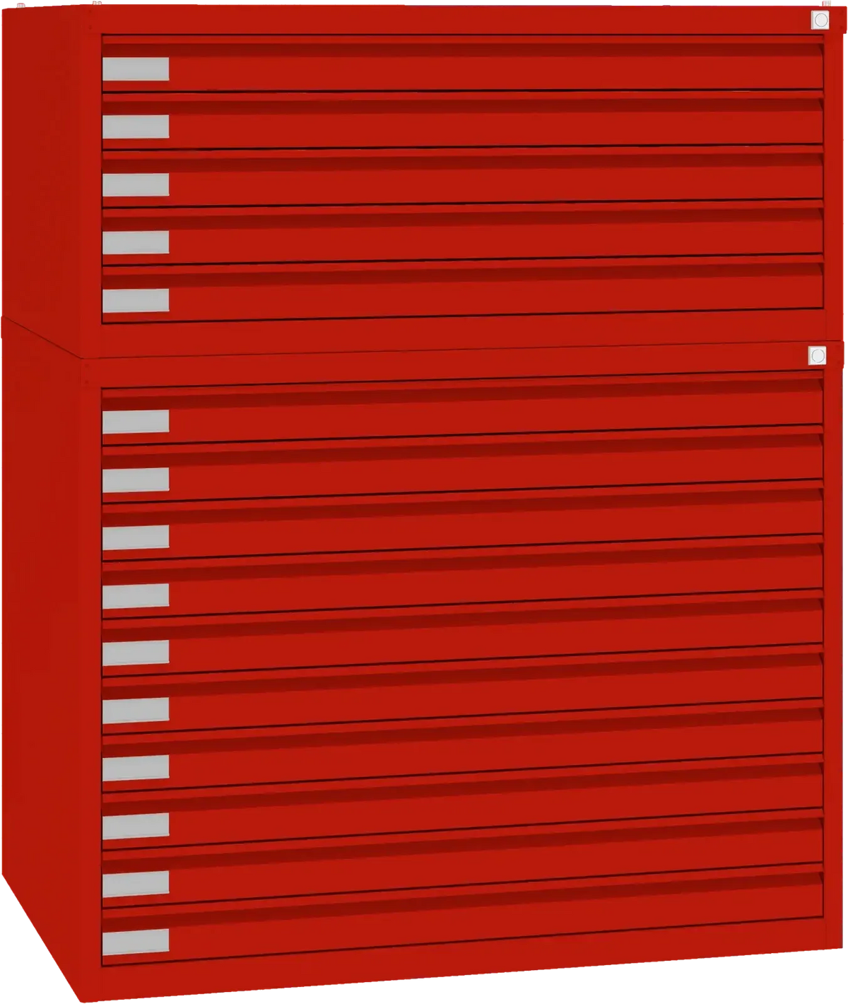 Plieninė brėžinių spinta 770x970x670 mm – raudona / raudona