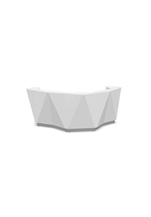 Registratūros stalas ALPA CORNER 14 GLASS, 251 x 251 cm, konfigūruojamas