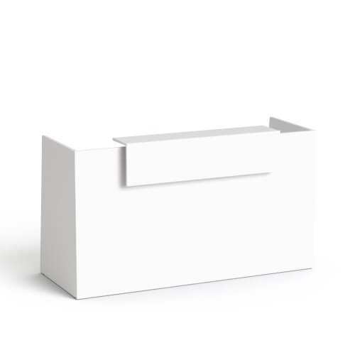 Registratūros stalas Flexx, 190 cm – balta / balta
