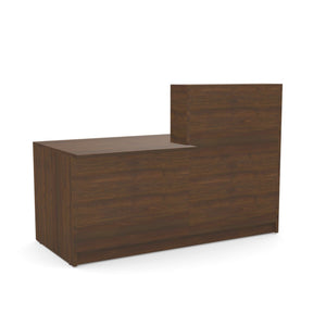 Registratūros stalas Flexx DUAL, 170 cm – riešutmedžio / riešutmedžio