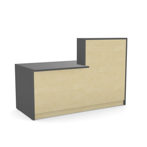 Registratūros stalas Flexx DUAL, 170 cm – grafito / beržo