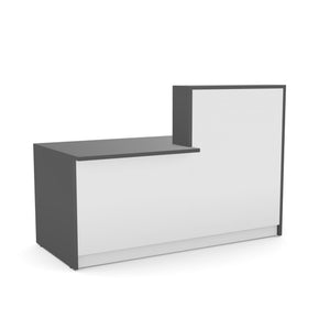 Registratūros stalas Flexx DUAL, 170 cm – grafito / balta