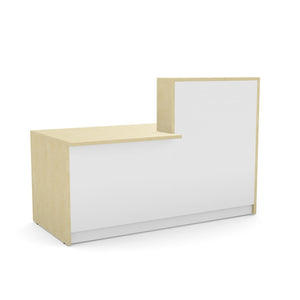 Registratūros stalas Flexx DUAL, 170 cm – beržo / balta