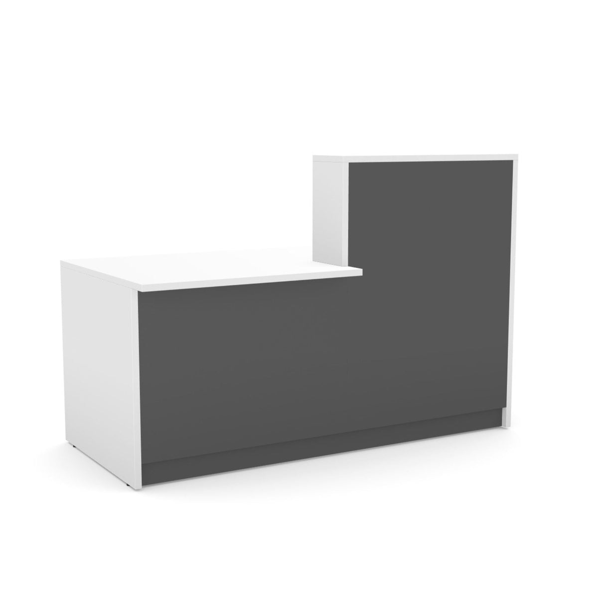 Registratūros stalas Flexx DUAL, 170 cm – balta / grafito