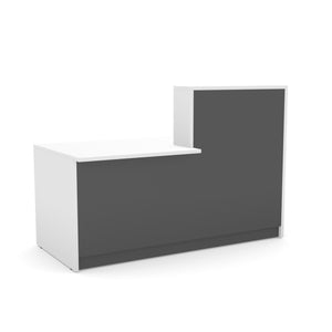 Registratūros stalas Flexx DUAL, 170 cm – balta / grafito
