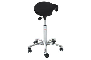 Balninė kėdė MINI ALU Easy Seat (audinys), reguliuojamas aukštis 580-770 mm – juoda