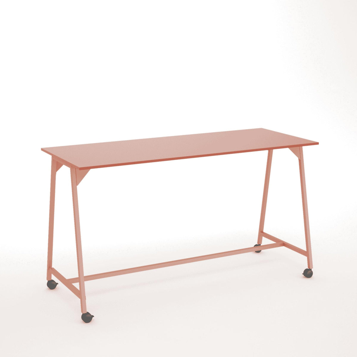 Stovimas stalas AART 1, dydis 160 x 100 x 110H cm, su ratukais