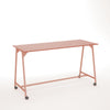 Stovimas stalas AART 1, dydis 200 x 100 x 110H cm, su ratukais